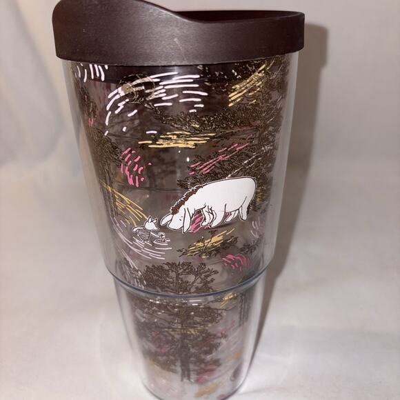 Tervis Disney-Winnie The Pooh Tumbler Forest Sketch Eeyore & Piglet 24 oz EUC - Picture 1 of 7